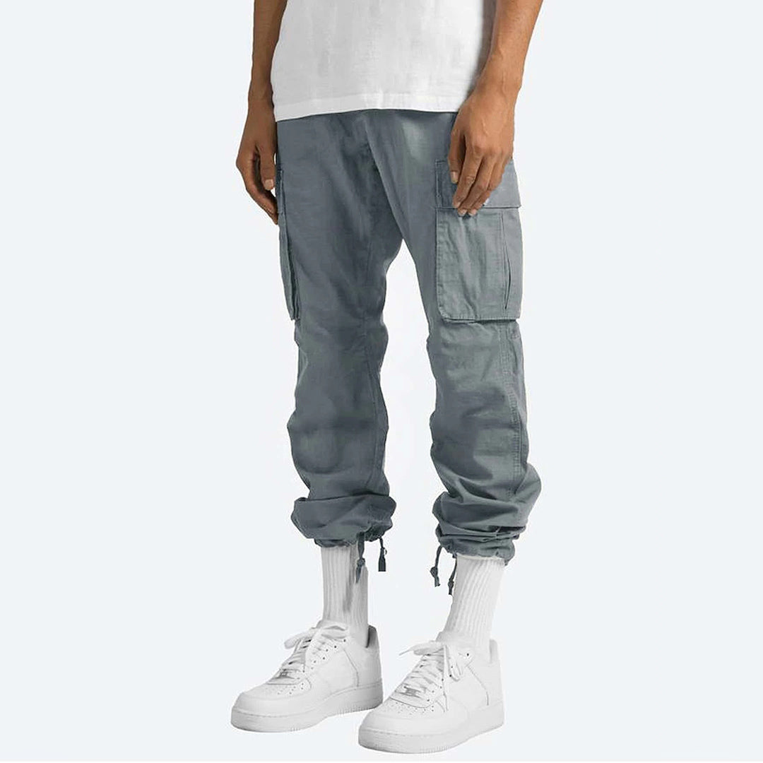 Cargohosen – gerade geschnittenes Bein – Taschen – Cargojogginghosen – Herrenhosen-Chaps Herrenmode