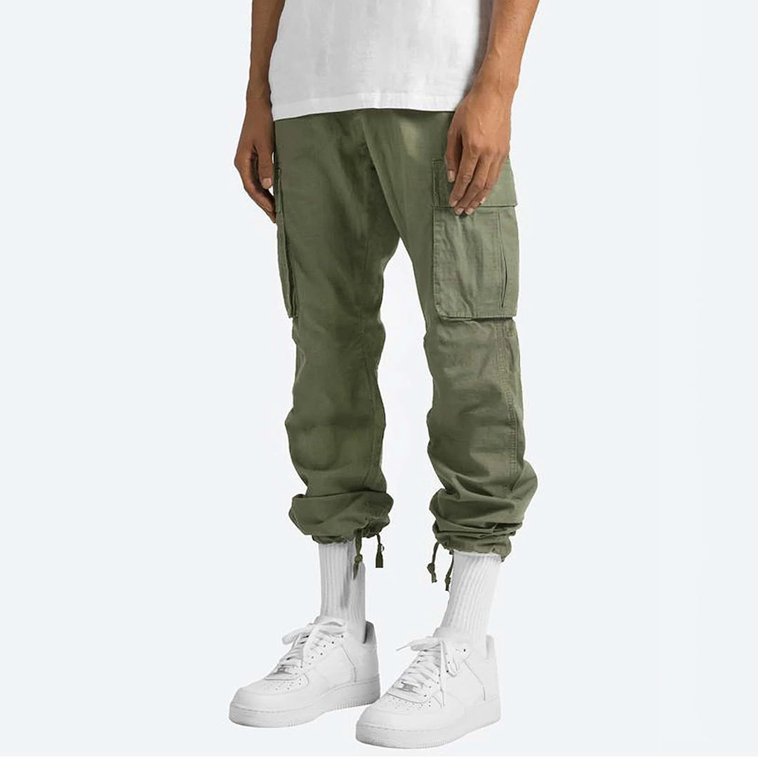 Cargohosen – gerade geschnittenes Bein – Taschen – Cargojogginghosen – Herrenhosen-Chaps Herrenmode