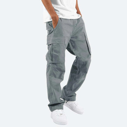 Cargohosen – lässig – gerade geschnittenes Bein – Cargojogginghosen – Herrenhosen-Chaps Herrenmode