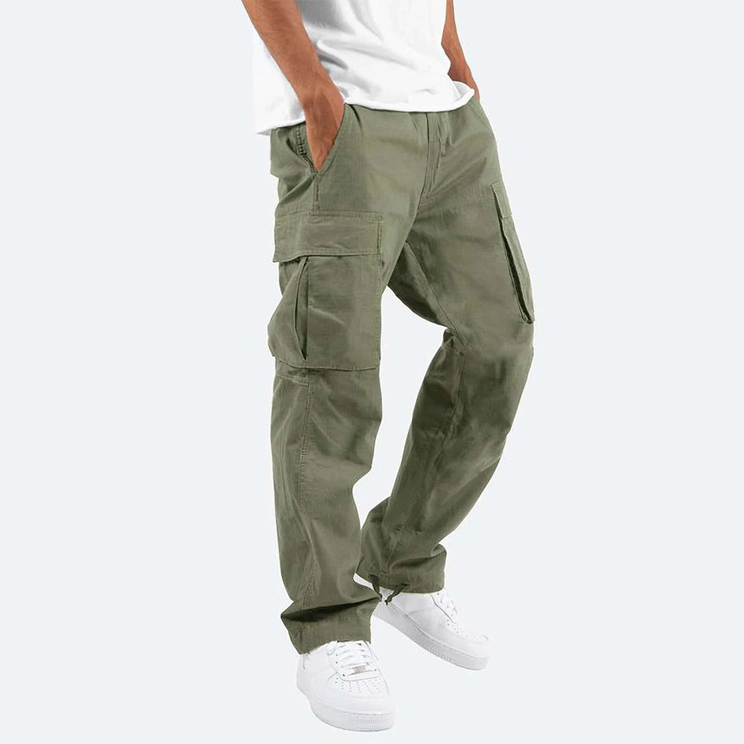 Cargohosen – lässig – gerade geschnittenes Bein – Cargojogginghosen – Herrenhosen-Chaps Herrenmode