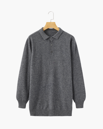 Herren Kaschmirpullover Luxus Polokragen Warm