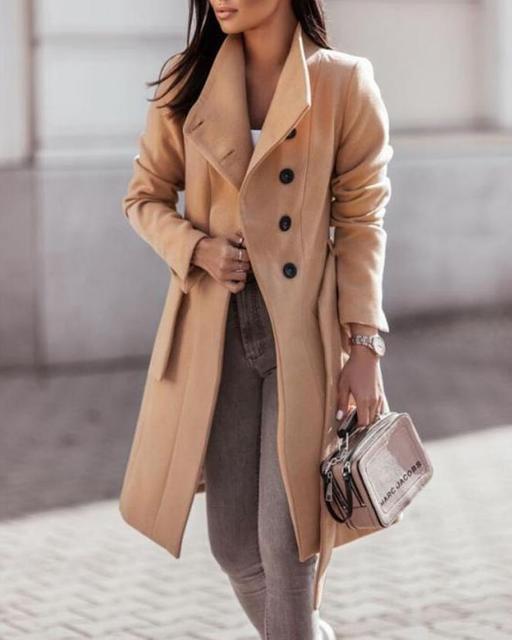 Damen Steppmantel Lang mit Kapuze Warm Elegant - BerlinGlamour