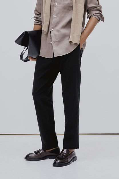 Herrenhose Slim Fit mit Kordelzug Modern Bequem