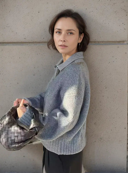 Mia | Strickjacke mit Langarm und Reißverschluss Zendoo.de