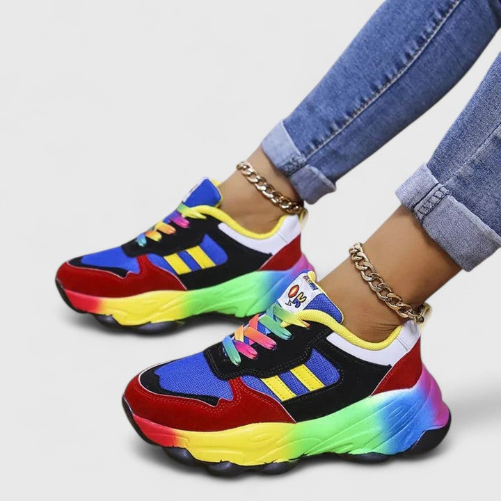 Damen Sneaker Frühling Chunky Modisch Sportlich