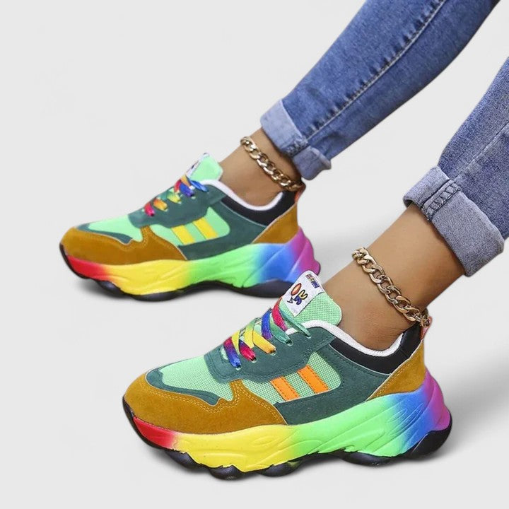 Damen Sneaker Frühling Chunky Modisch Sportlich