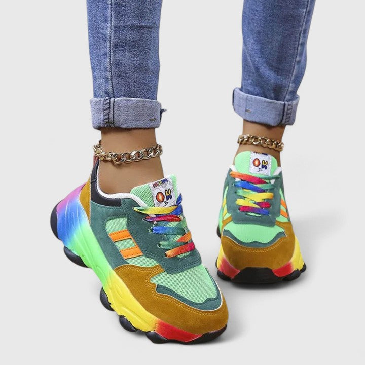 Damen Sneaker Frühling Chunky Modisch Sportlich