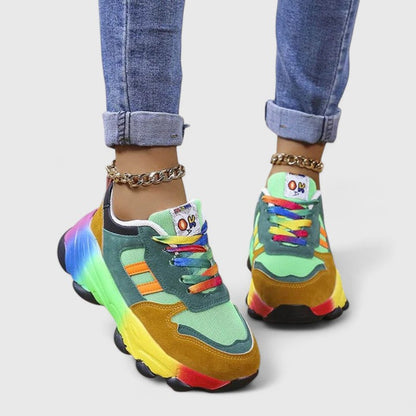 Damen Sneaker Frühling Chunky Modisch Sportlich