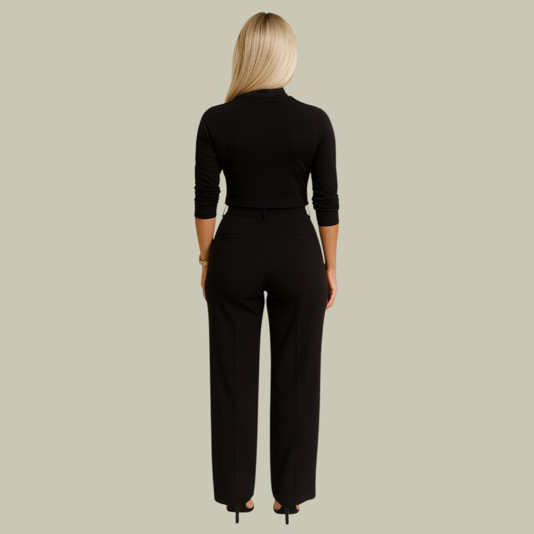 Damen Set Zweiteilig Stilvoll Elegantes Outfit