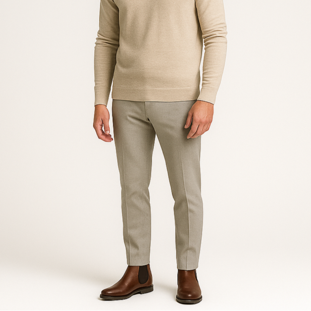 Herren Chelsea Boots Lederoptik Elastisch Komfortabel