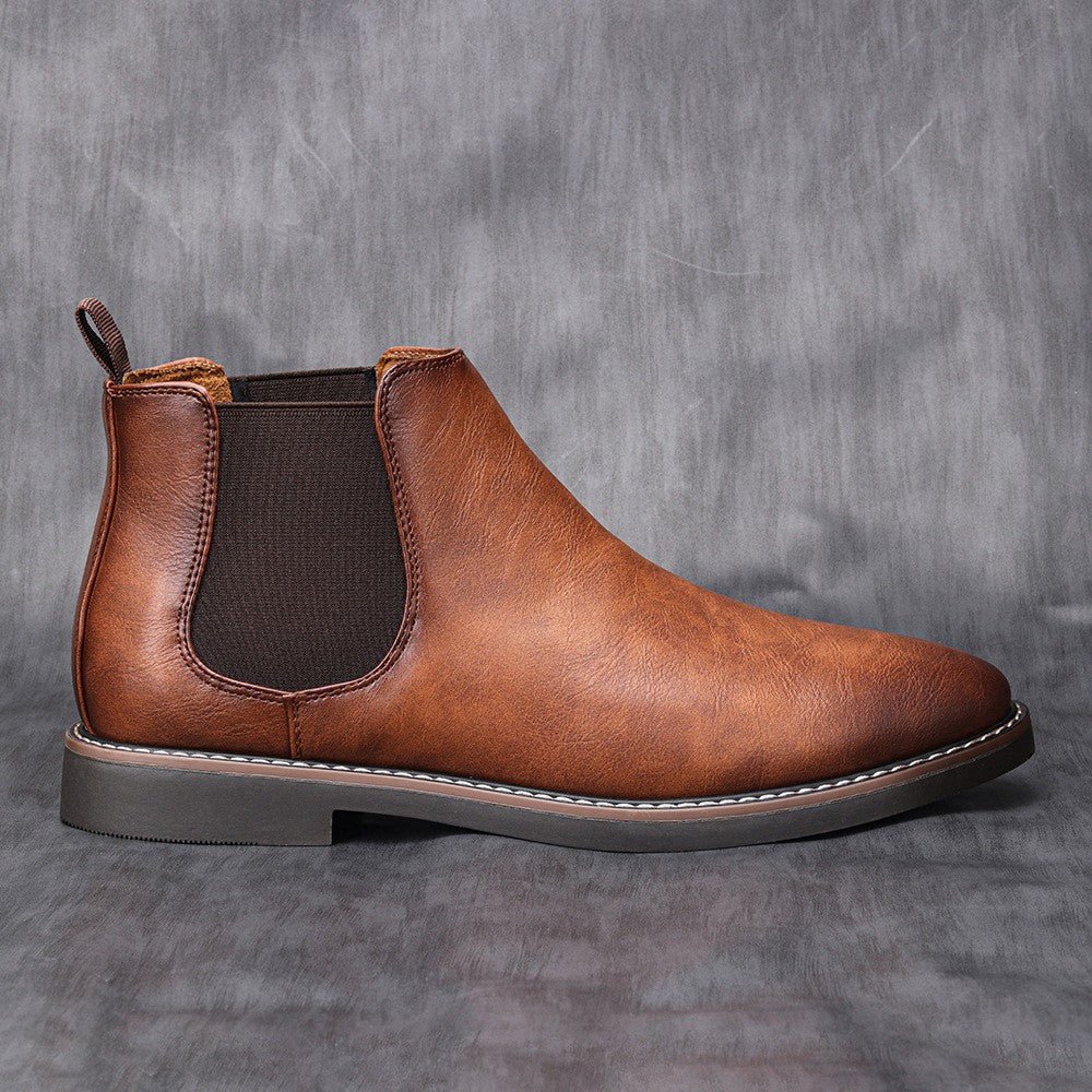Herren Chelsea Stiefel Lederschuhe Knöchelhoch - BerlinGlamour