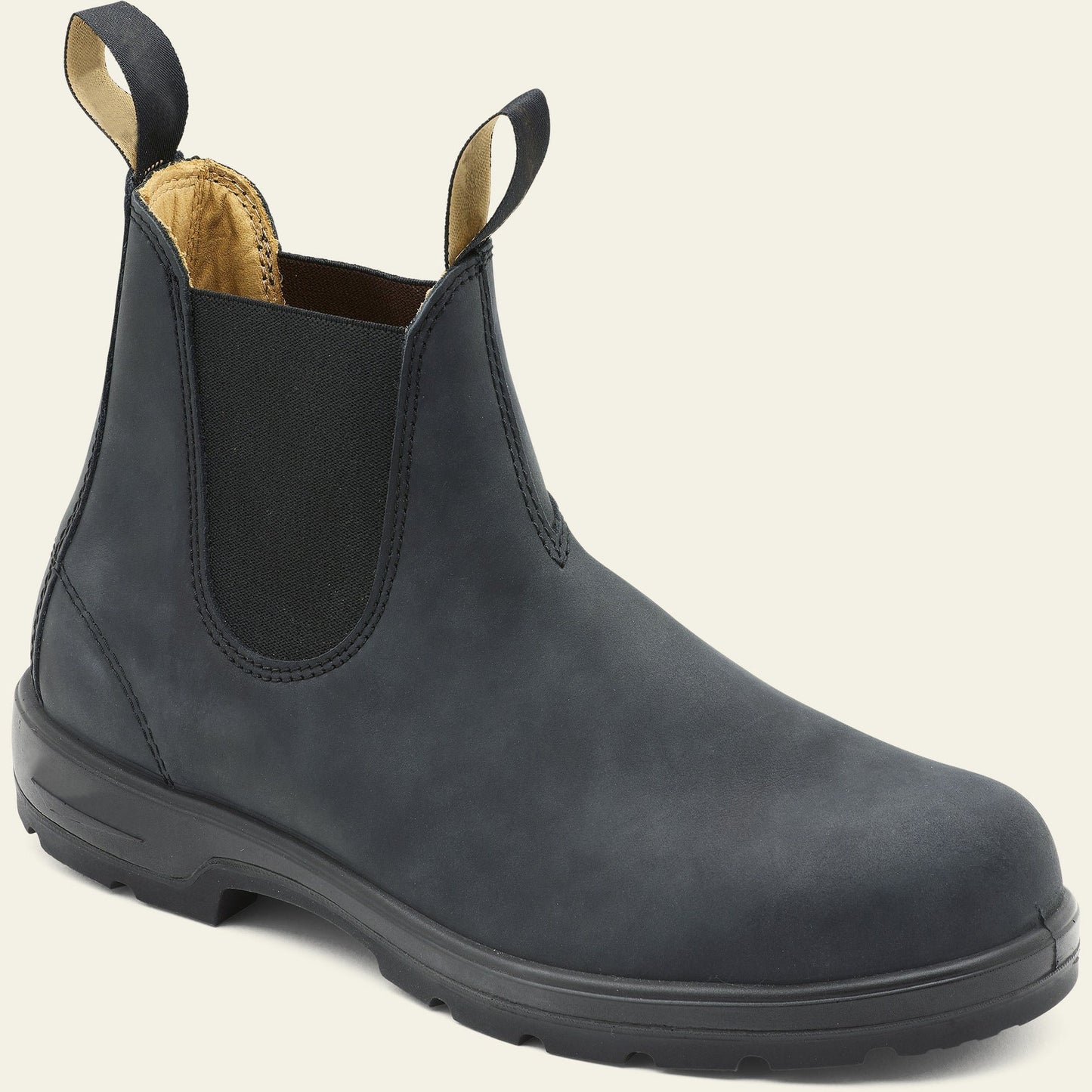 Chelsea-Stiefel – Slipper – Rutschfest – Stiefeletten – Herrenstiefel-Grau-35-Chaps Herrenmode