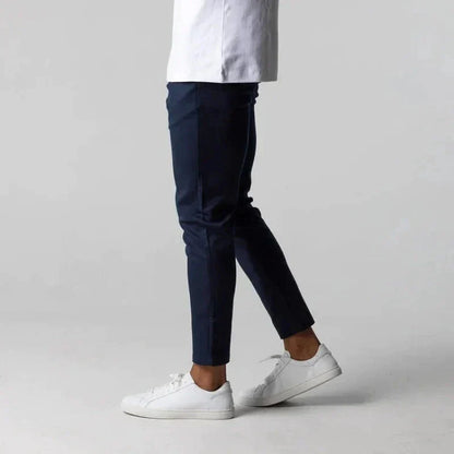 Chino-Hose – Slim Fit – elastischer Bund – Slim Fit Chinos – Herrenhosen-Chaps Herrenmode
