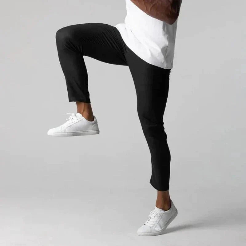 Chino-Hose – Slim Fit – elastischer Bund – Slim Fit Chinos – Herrenhosen-Chaps Herrenmode