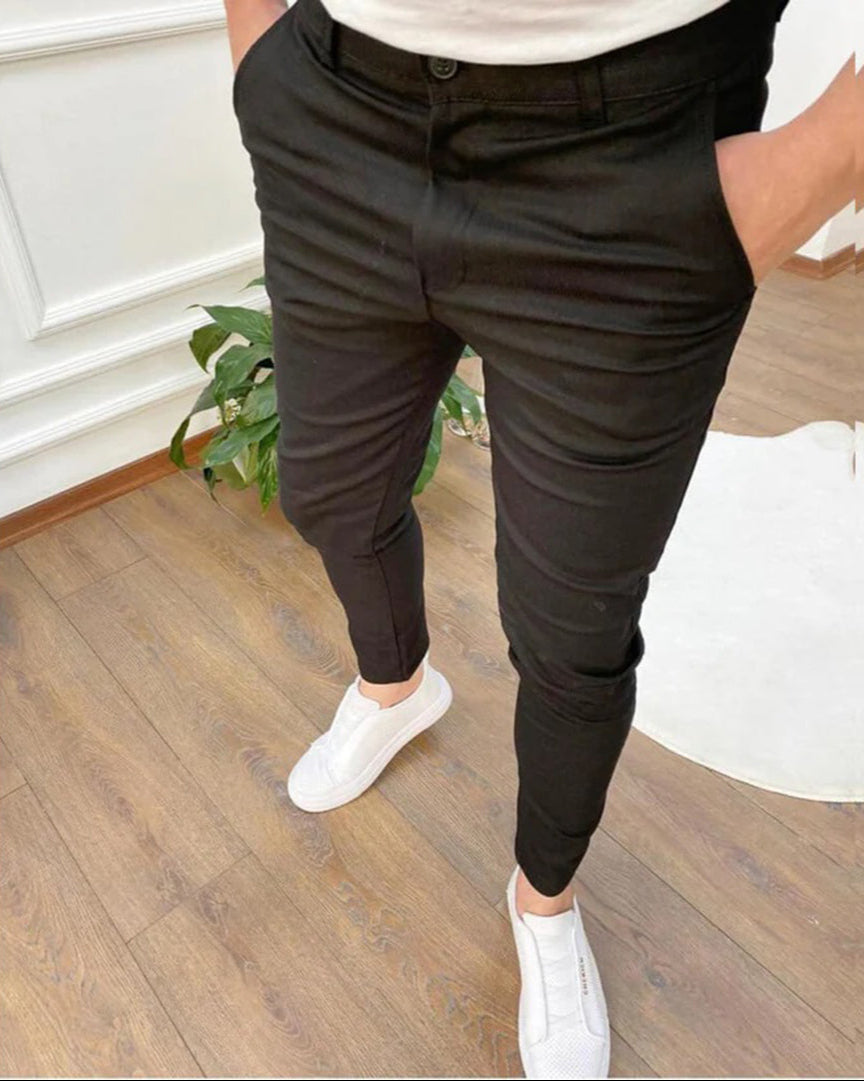 Herren Chinos Slim Fit Stretch Hose - BerlinGlamour