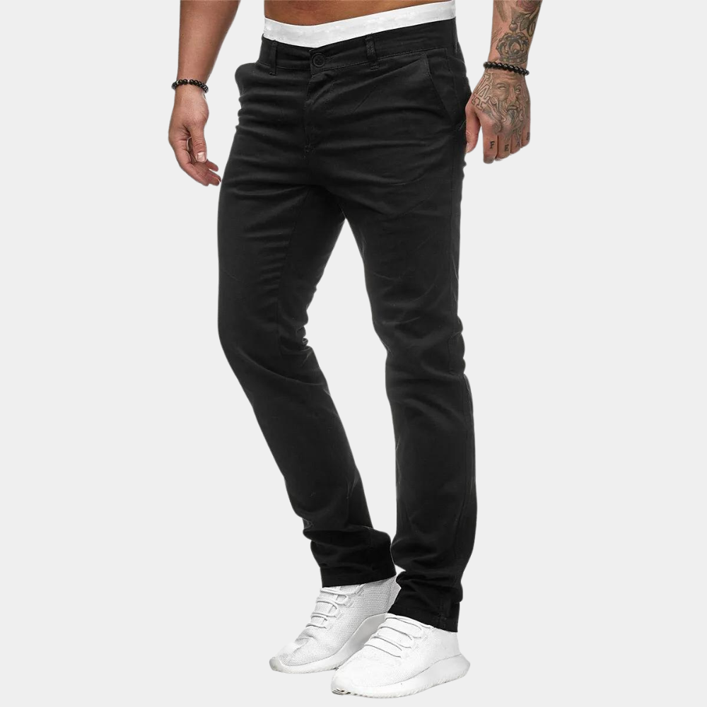 Schmale Stretch Chino-Hosen Herren - BerlinGlamour