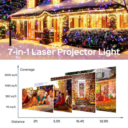 Weihnachtslichtprojektor Wasserdicht Laser Außenbeleuchtung