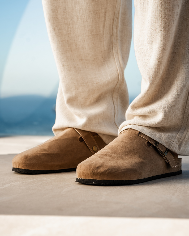 Clogs - Bequeme Herren Clogs aus Wildleder-Chaps Herrenmode
