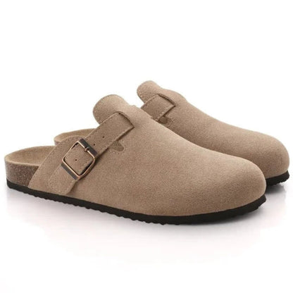 Orthopädische Herren Clogs aus Wildleder Slip-On - BerlinGlamour