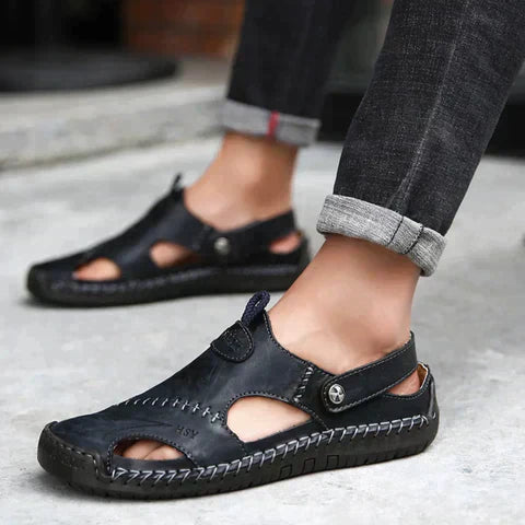 Orthopädische Herrenschuhe Bequem Lederslip-Ons - BerlinGlamour