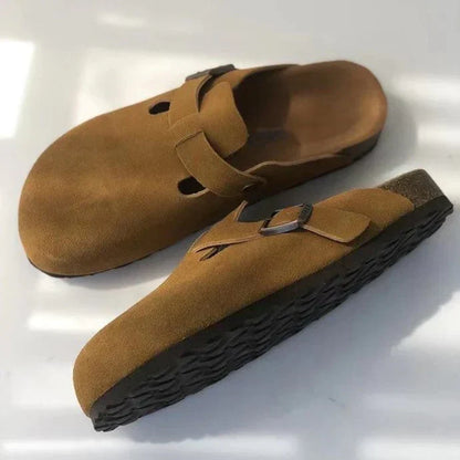 Herren Clogs Slipper Wildleder Pantoletten Bequem - BerlinGlamour