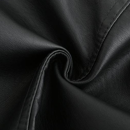 Echte Leder Frauenjacke Stylisch Schwarz Ledermantel