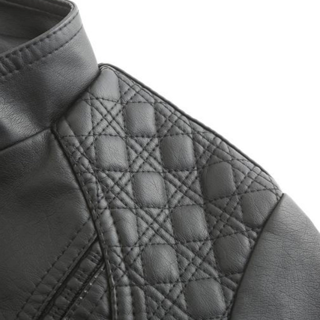 Echte Leder Frauenjacke Stylisch Schwarz Ledermantel