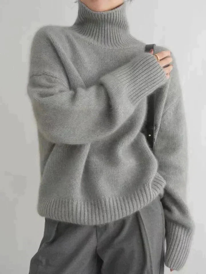 Weicher Rollkragenpullover Cashmere Damen
