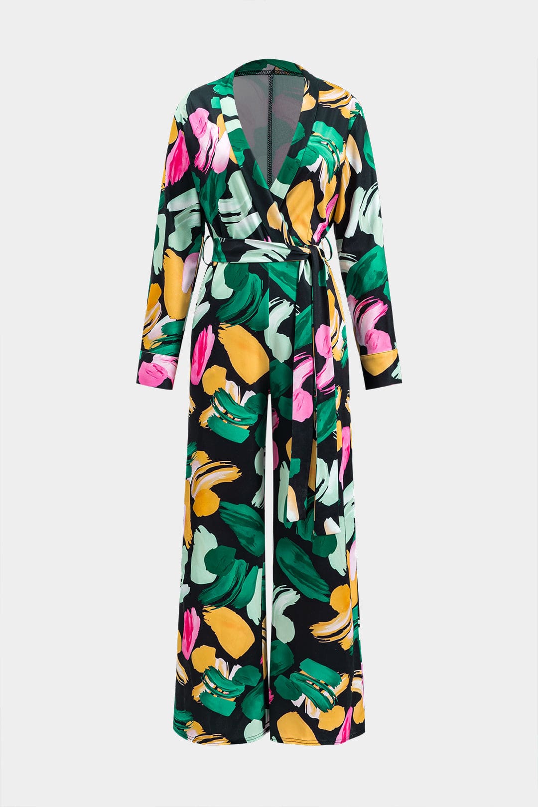 Jumpsuit Lang Abstrakt Print Damen - BerlinGlamour