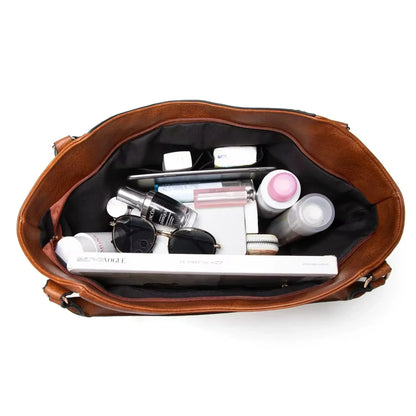 Elegante Damen Leder Handtasche