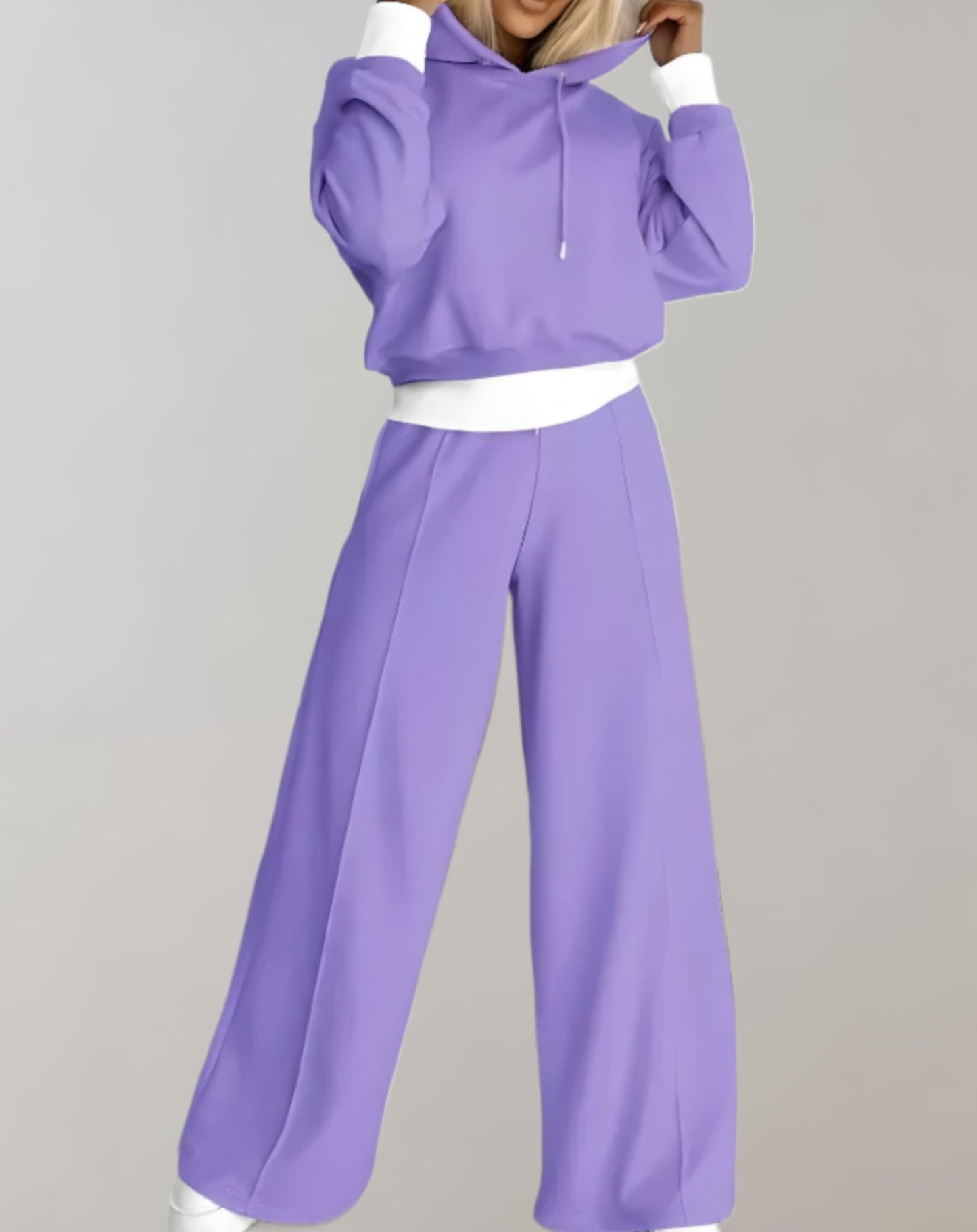 Damen Hoodie Jogginganzug Set Bequem Sportlich