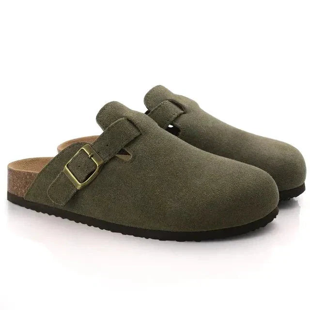Herren Slipper Suede Elegante Komfortschuhe Braun