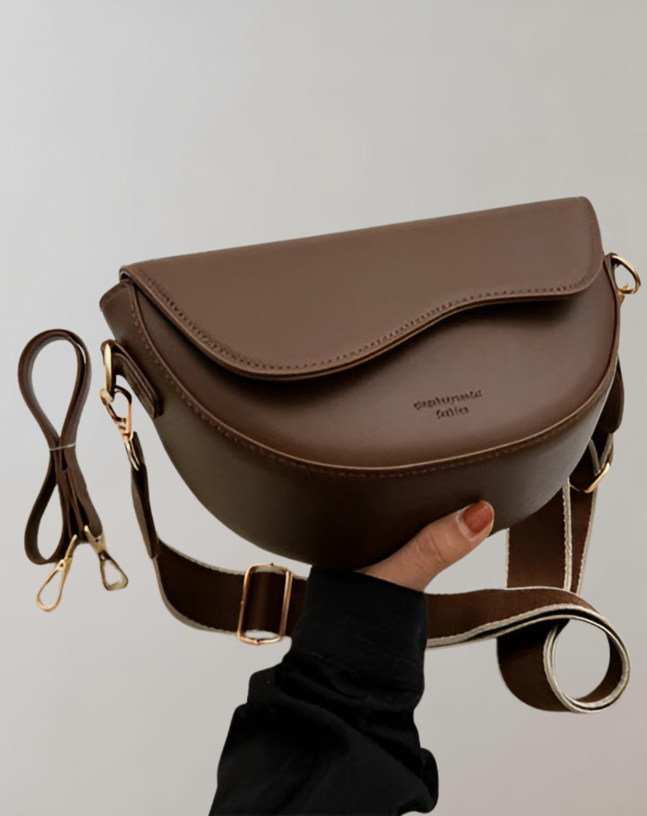 Veganer Crossbody Bag Damen Lederhandtasche Modern