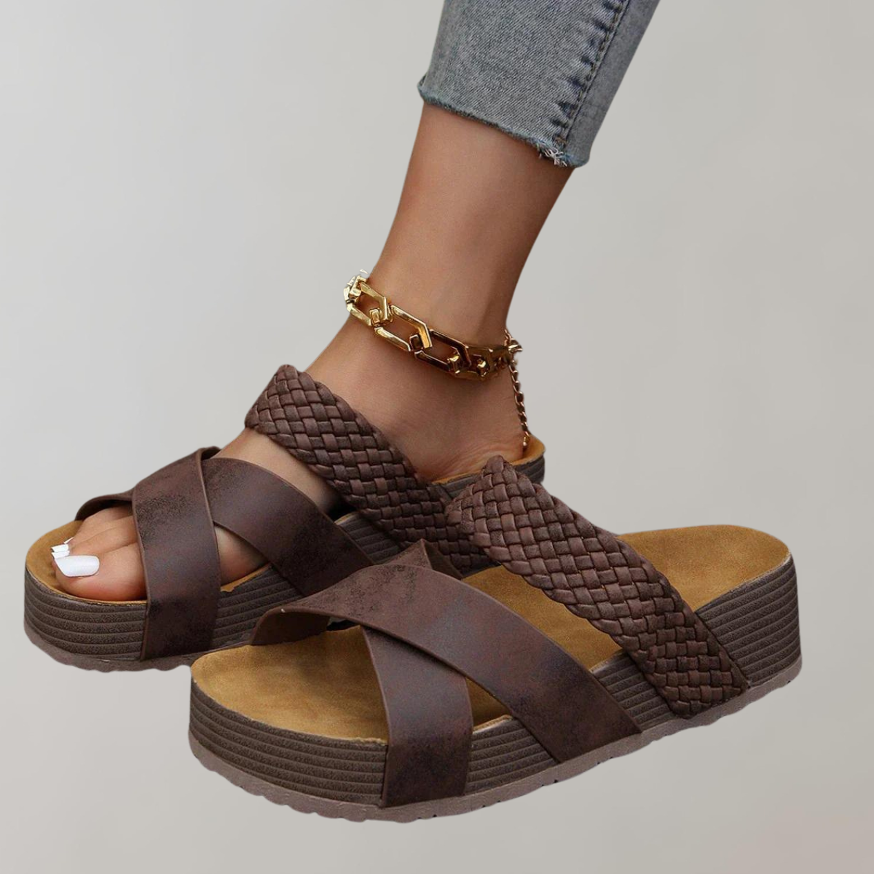 Damen Sandalen Orthopädisch Bequem Plateau Schuhe Sommerschuhe - BerlinGlamour