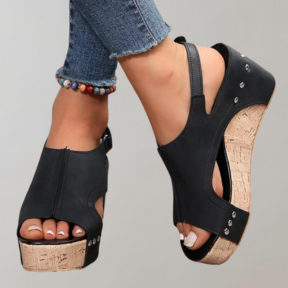 Damen Sandalen Hochabsatz Orthopädisch Bequem
