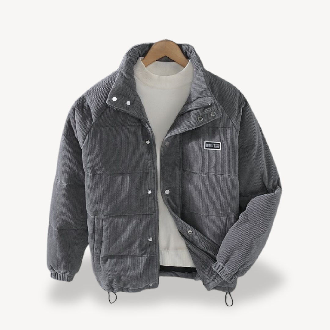 Cord-Pufferjacke für Herren | Loravelle 0