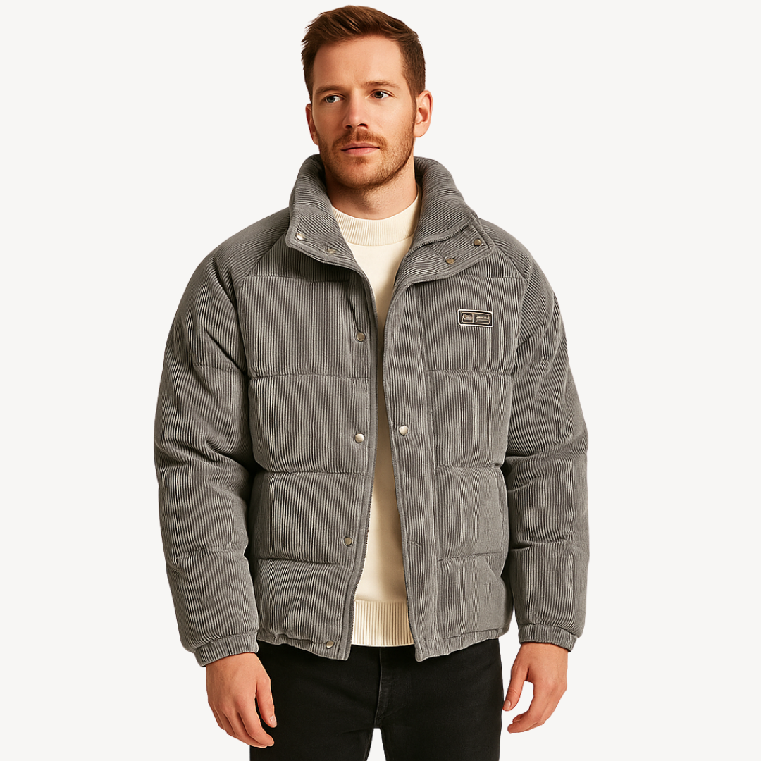 Cord-Pufferjacke für Herren | Loravelle 1
