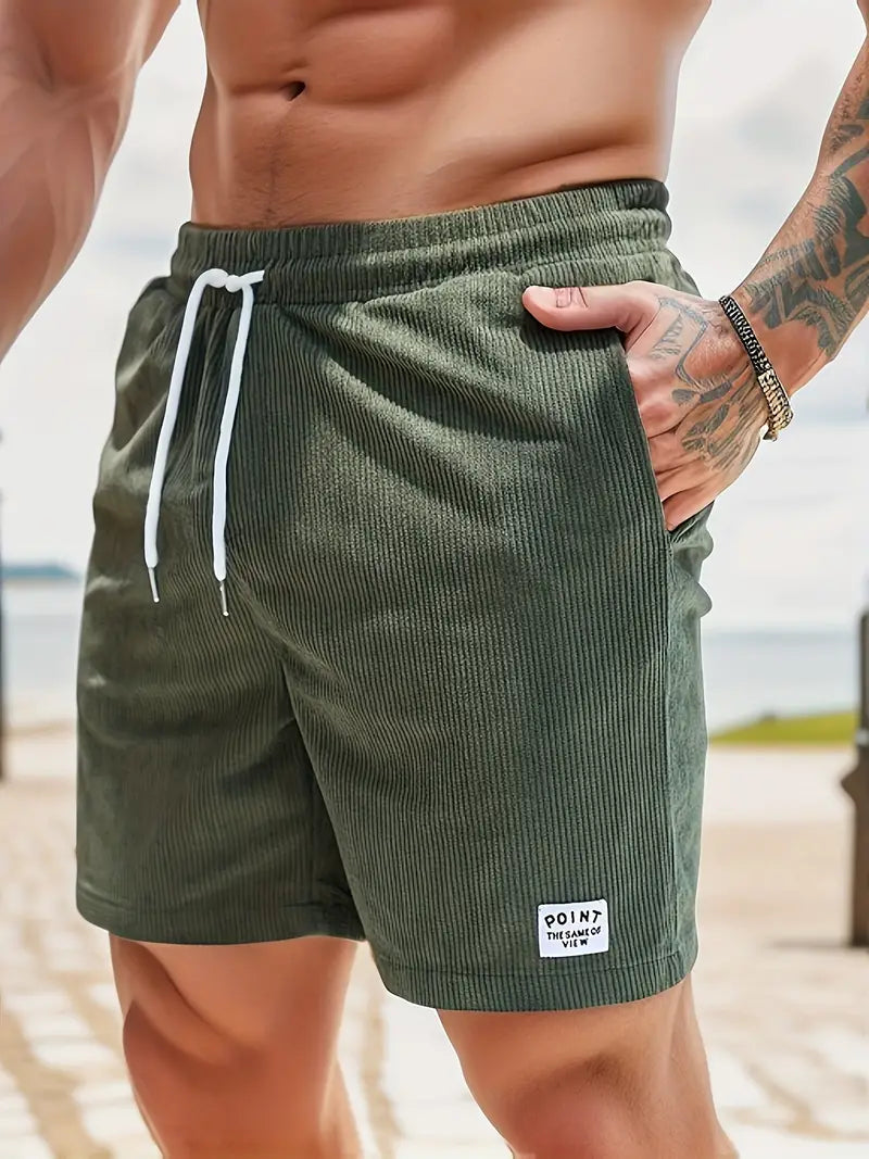 Herren Cord Shorts Elastisch Sommer - BerlinGlamour