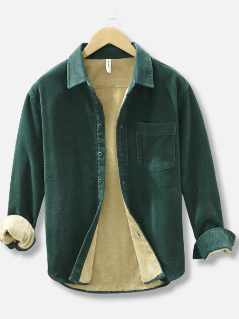 Herren Cordhemd Fleecegefüttert Warm Oversized - BerlinGlamour