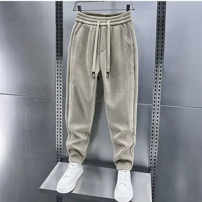Herren Cordhose Bequem Elastisch Weite Beine - BerlinGlamour