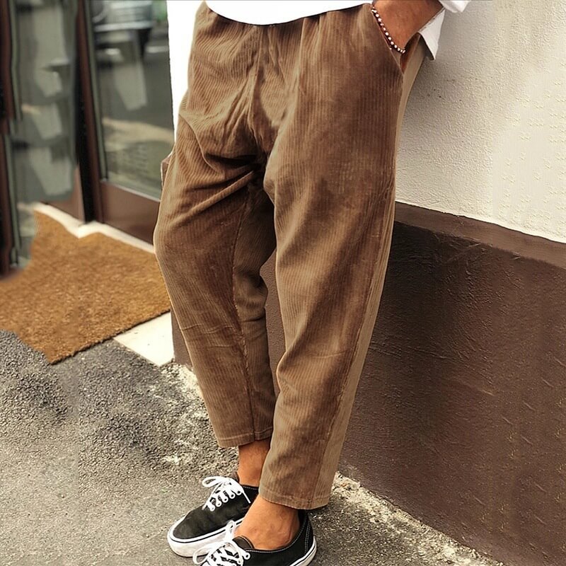 Bequeme Herren Cordhose Baggy Locker Sitz - BerlinGlamour