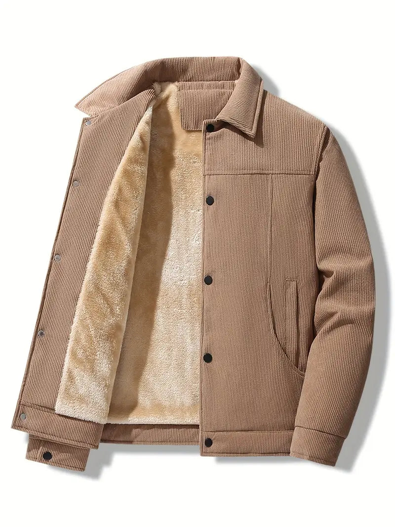 Herren Winterjacke Cord mit Fleece Innenfutter - BerlinGlamour