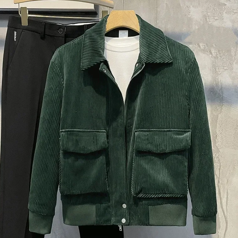 Cordjacke Herren Kurz mit Taschen - BerlinGlamour