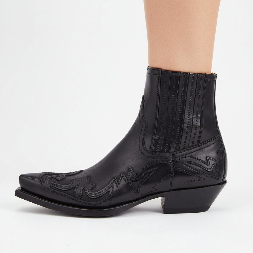Leder Cowboy Stiefel Westernstil Damen - BerlinGlamour