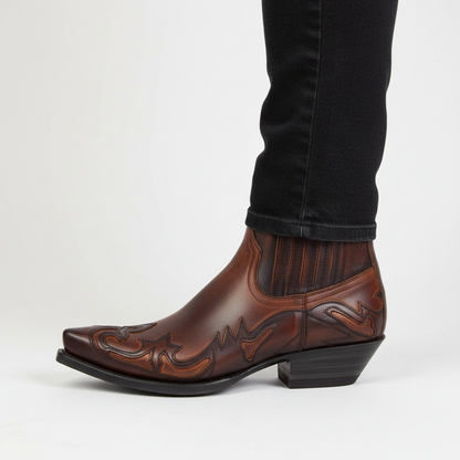 Leder Cowboy Stiefel Westernstil Damen
