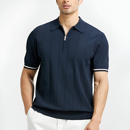 Herren Polo Shirt Slim Fit Elegantes Casual