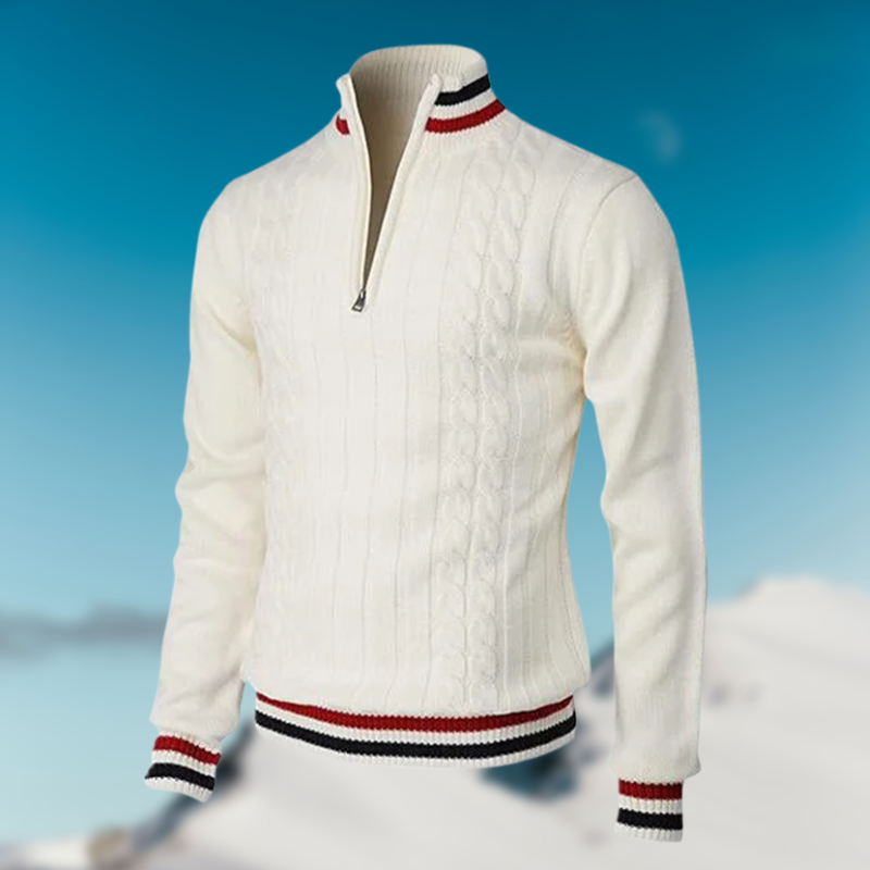 Herren Pullover Eleganter Kragen Schlank Modern