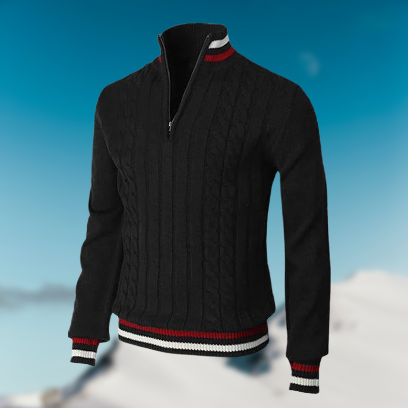 Herren Pullover Eleganter Kragen Schlank Modern
