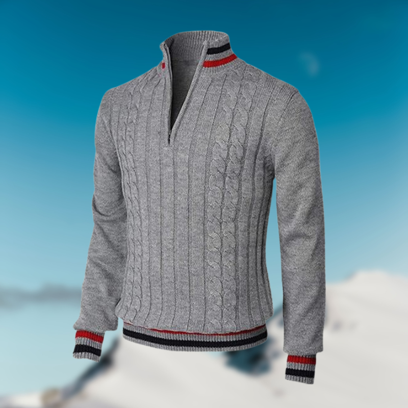Herren Pullover Eleganter Kragen Schlank Modern