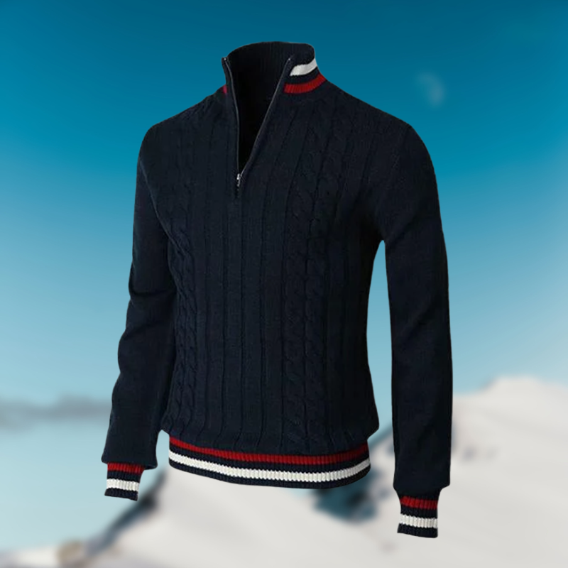 Herren Pullover Eleganter Kragen Schlank Modern